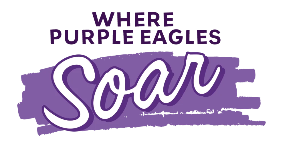 where purple eagles soar text