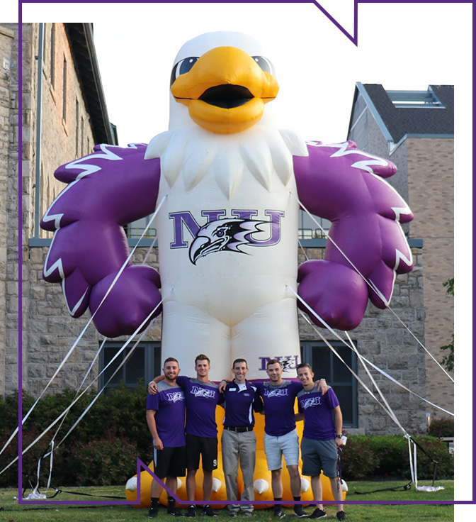 monte eagle with niagara university students