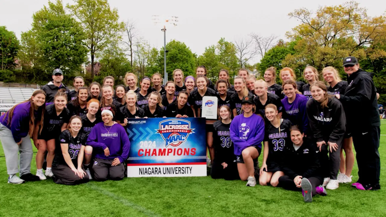Niagara University Womens Lacrosse Team wins MAAC championship