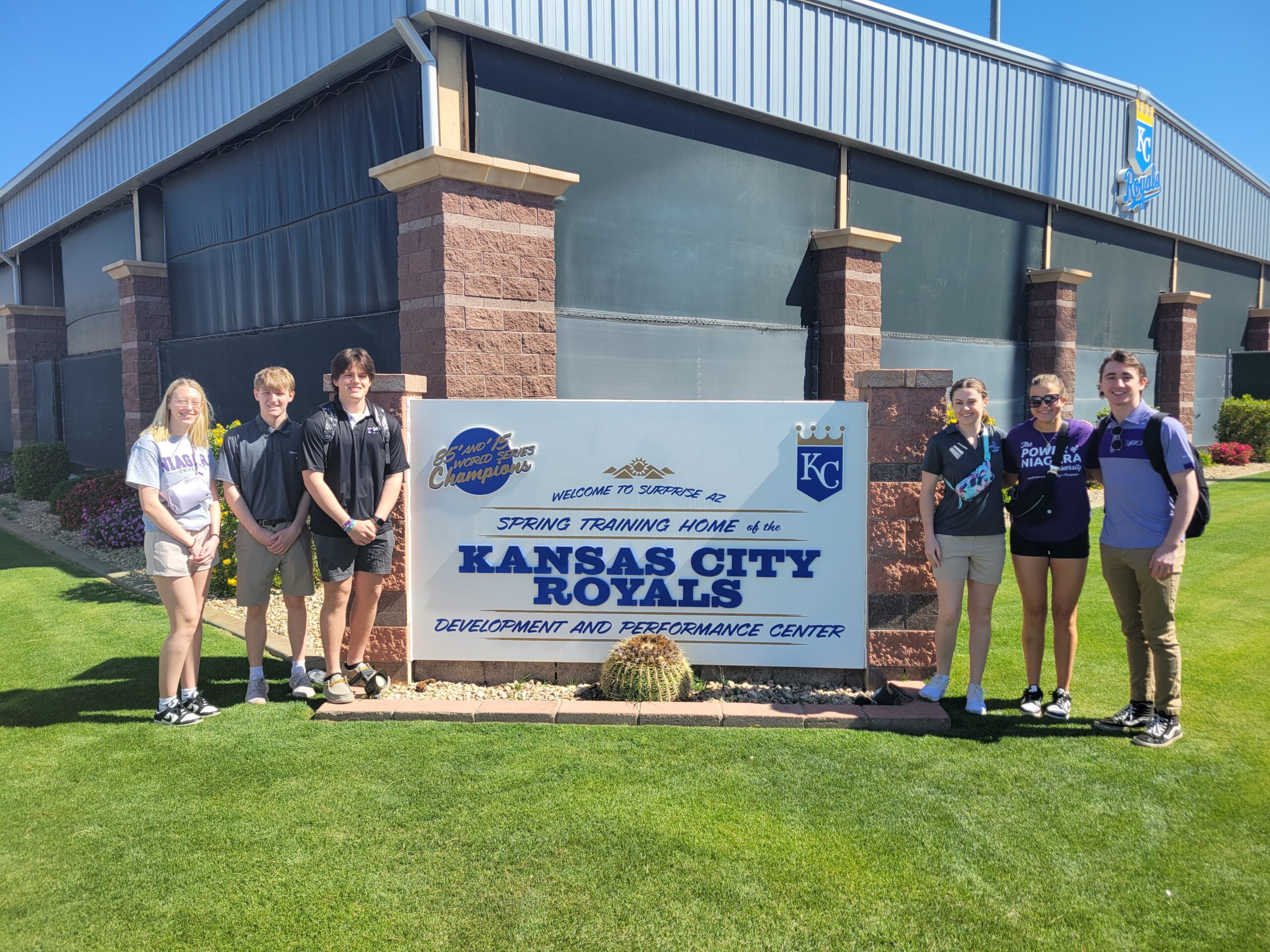 Niagara University students interning with Kansas City Royals