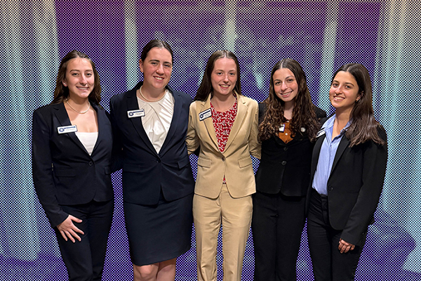 Hospitality Students dress up at event