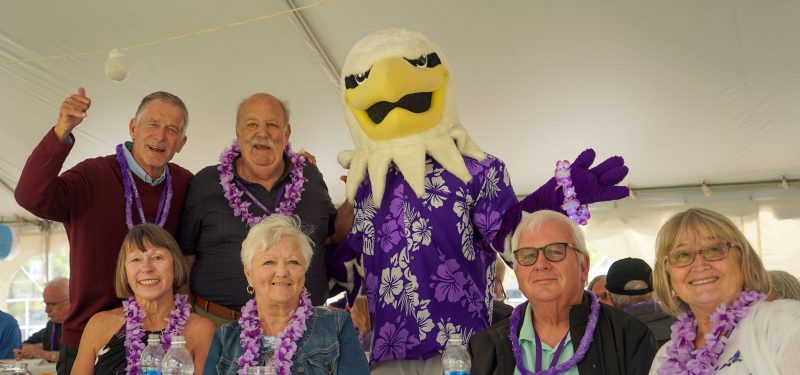 Monte hanging with Alumni at lunch