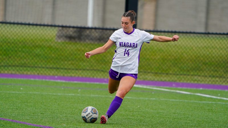 NU female soccer player