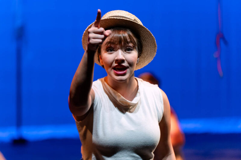 Theatre Student on Stage for BFA Auditions