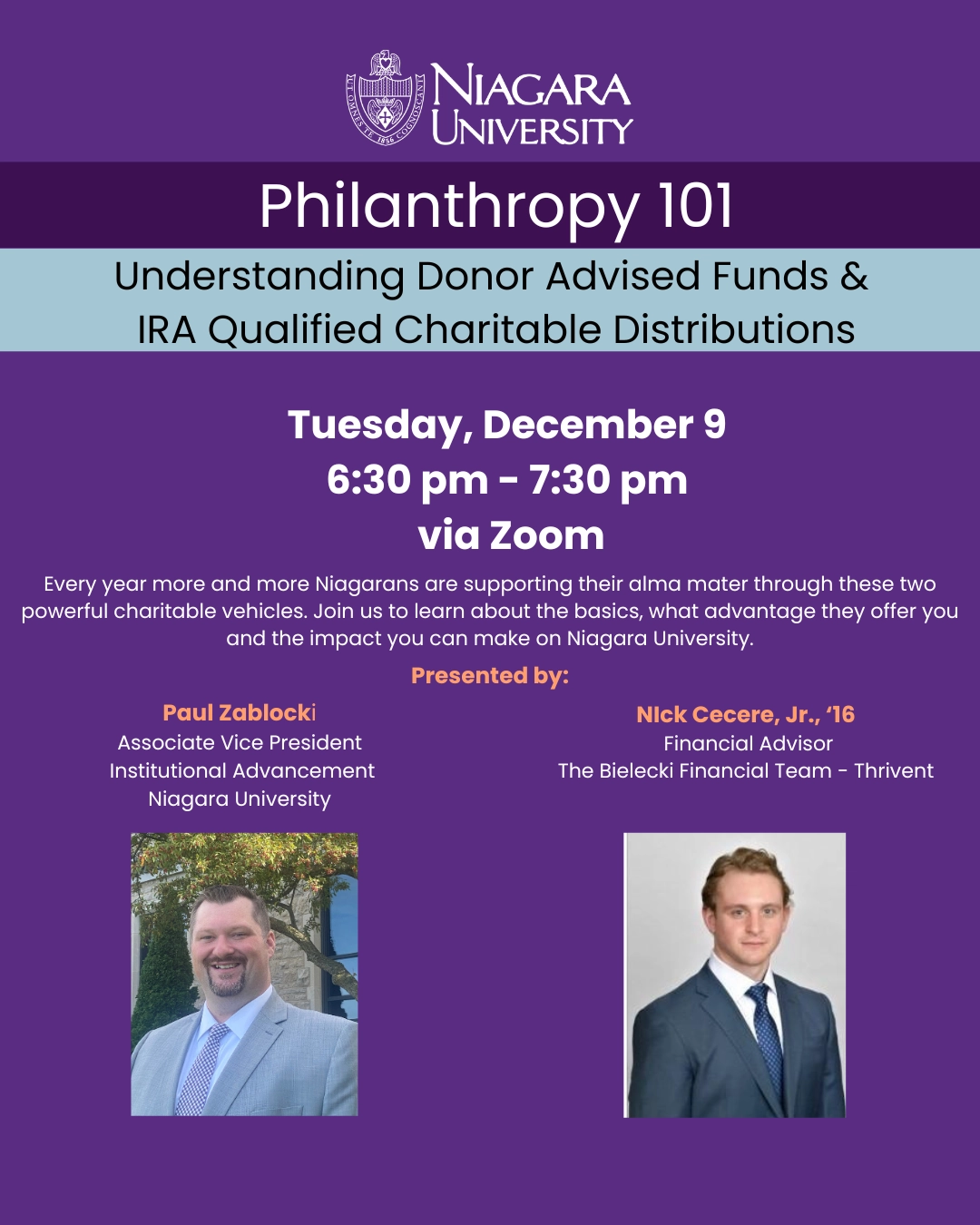 Philanthropy 101 event flyer