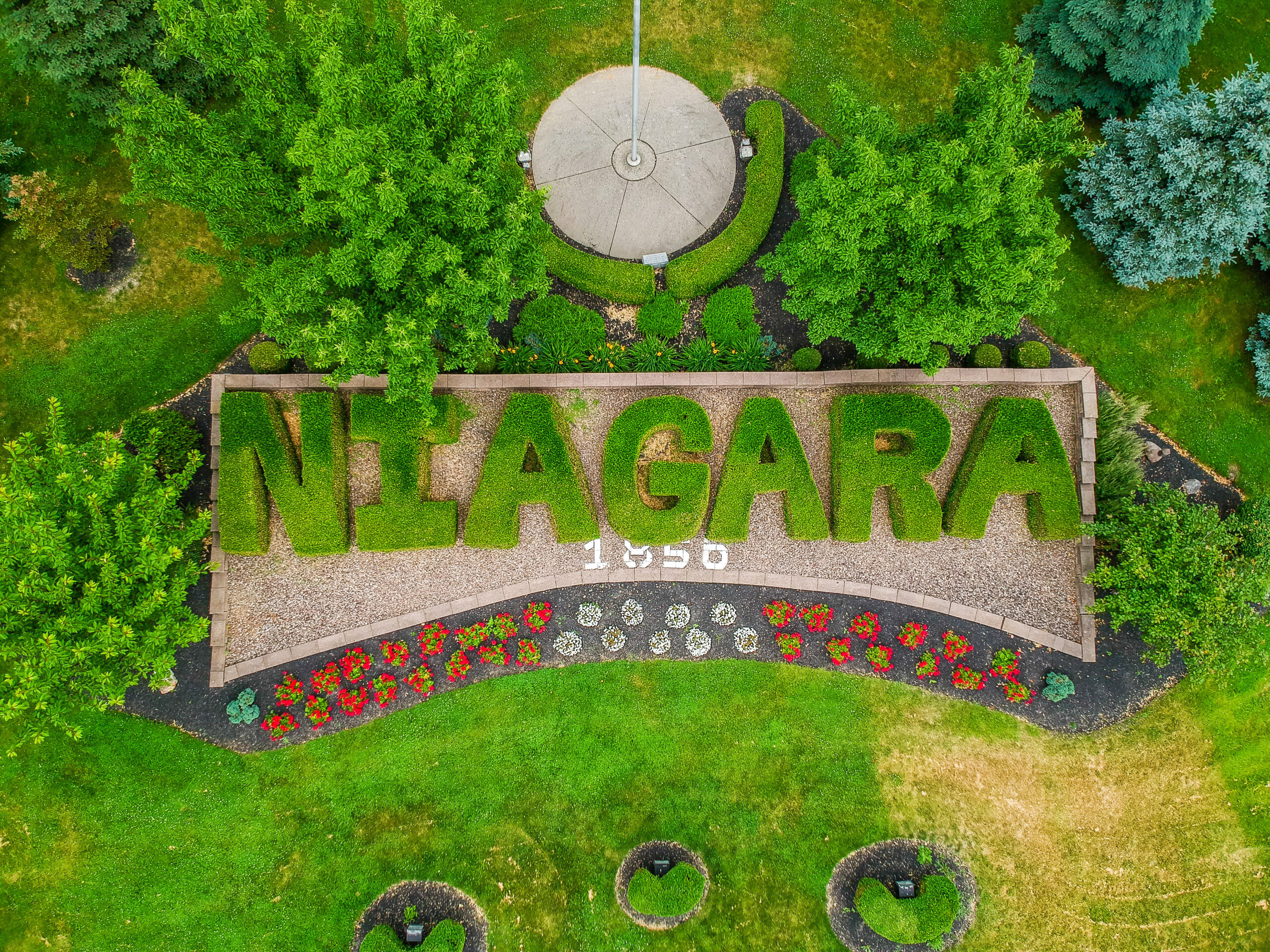 Overhead shot of the Niagara Bush