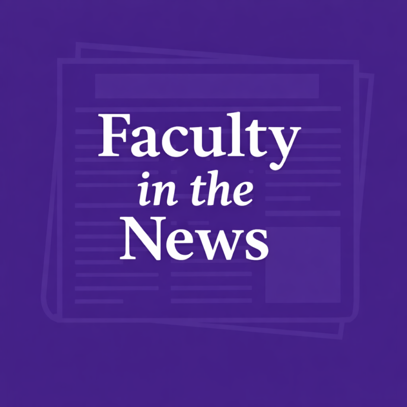 faculty in the news
