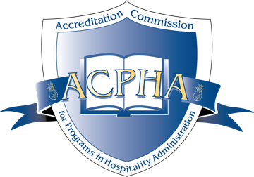 Logo for Accreditation Commission for Programs in Hospitality Administration (ACPHA)
