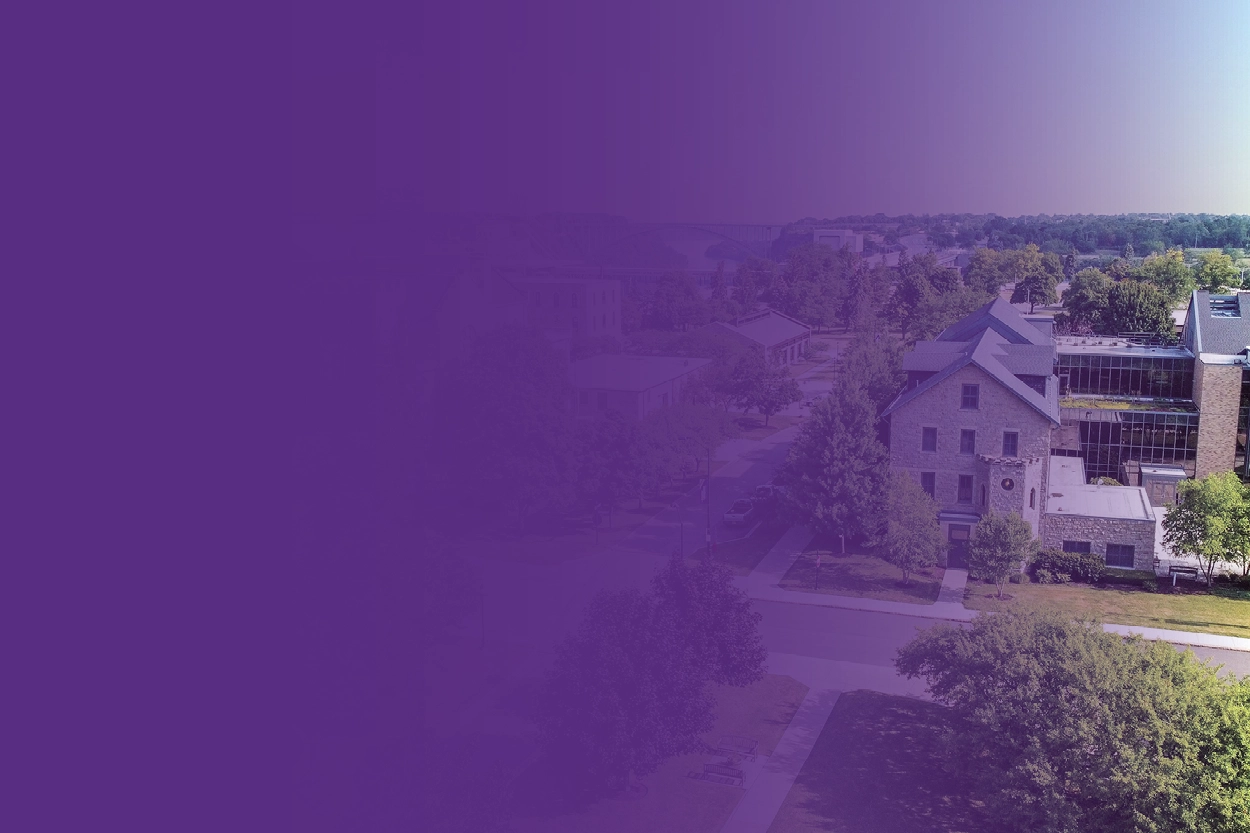 Arial view of Bisgrove/Academic Complex