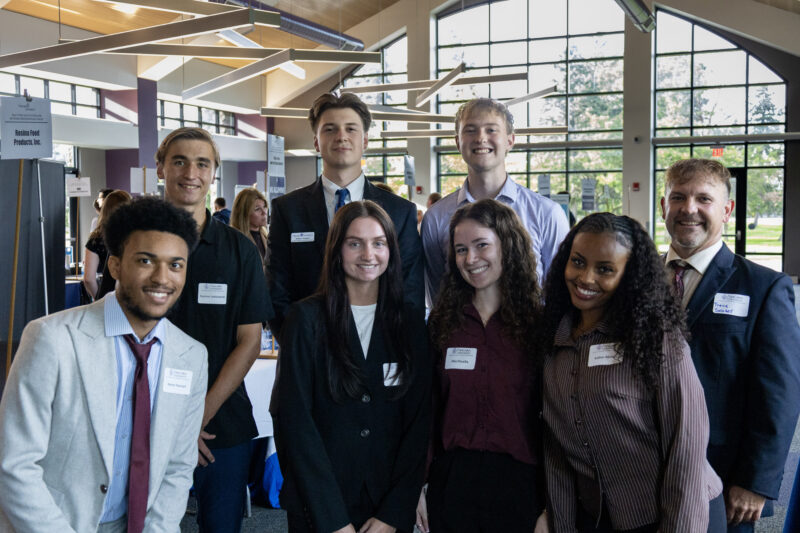 Group of students at a Career Fair