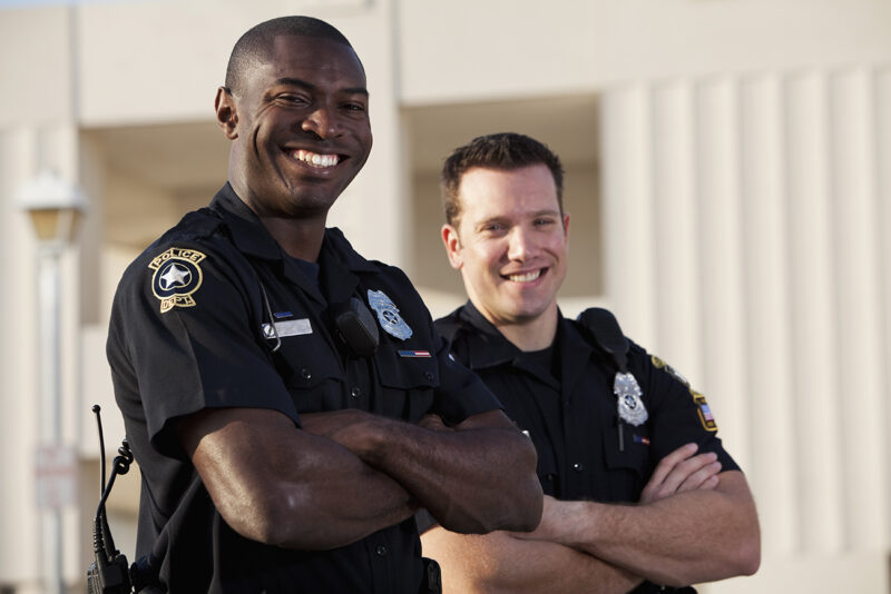 two male police officers